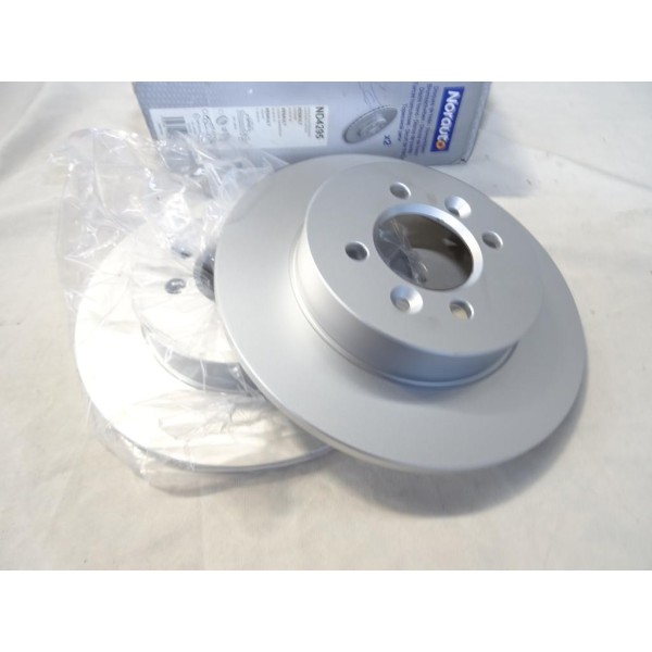 Jeu 2 disques de frein arriere plein 265mm diametre Norauto ND4295 pour renault laguna 1 safrane 